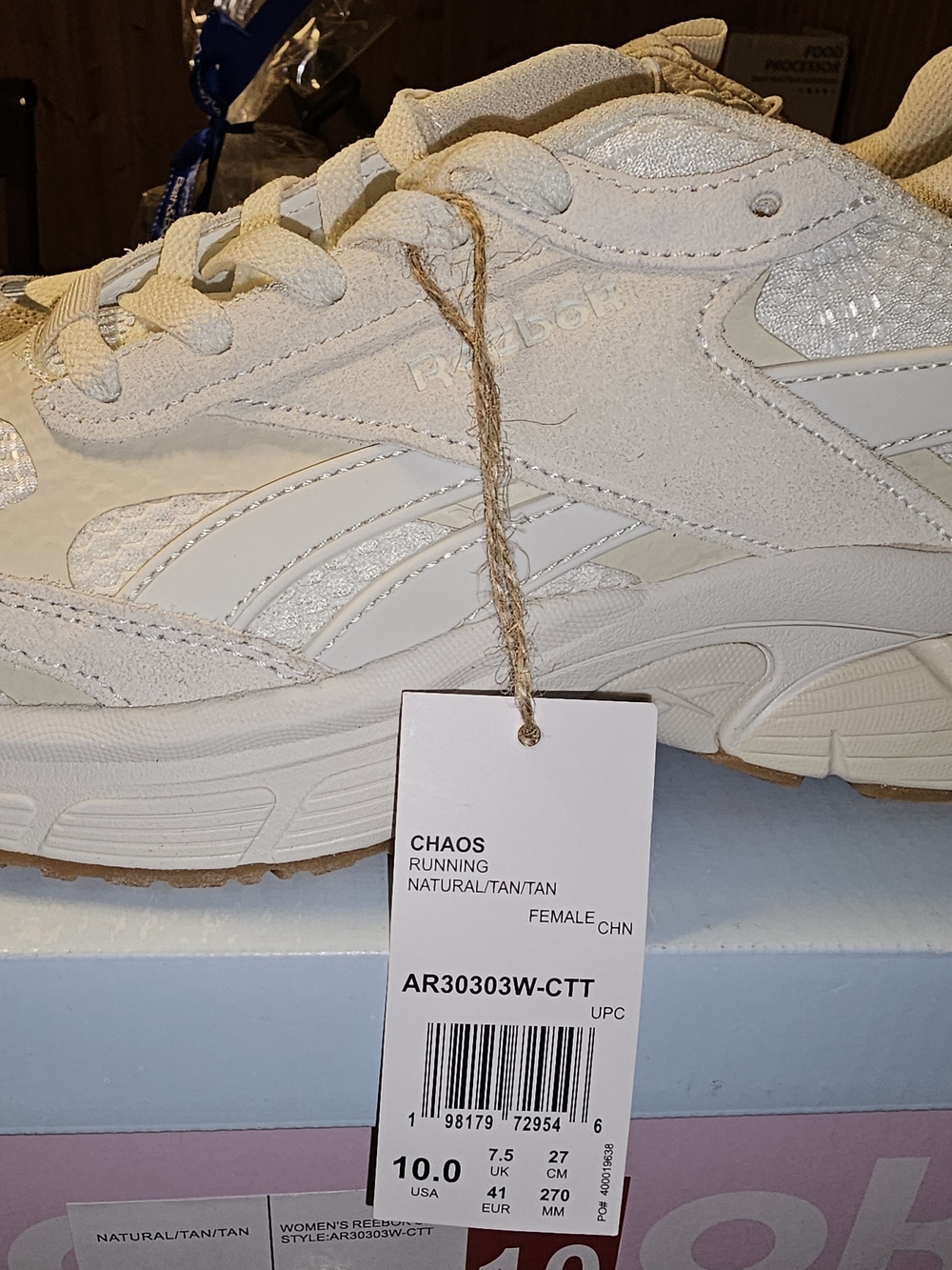 Reebok Women's Chaos Sneaker in Natural Cream